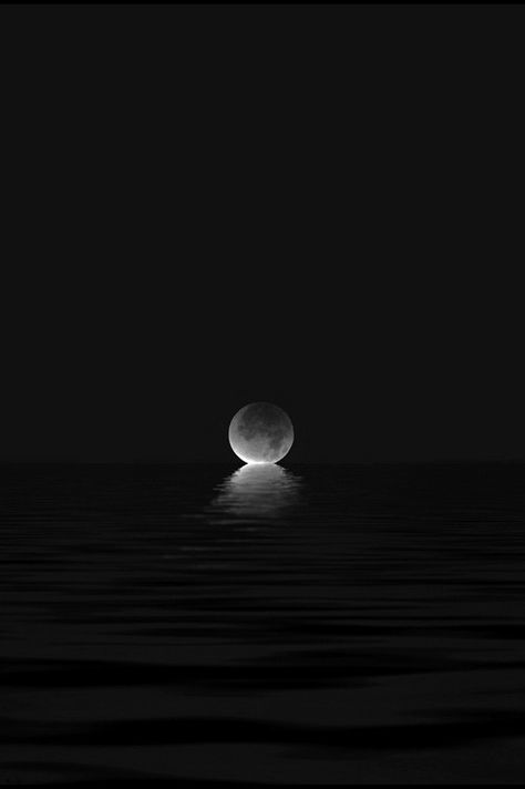 moon set Moon Symbols, Beautiful Moon, Trik Fotografi, Black Wallpaper, Black Aesthetic, White Photography, Black And White Photography, Dark Side, Beautiful World