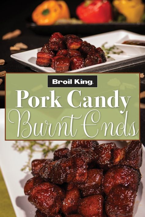 Pork Candy Recipe, Candy Pork Belly, Candied Pork Belly Recipes, Pork Belly Candy, Candied Pork Belly, Pork Nuggets, Pork Candy, Cubed Pork Recipes, Pork Burnt Ends