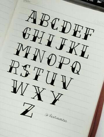 Numbers Tattoo, Hand Lettering Alphabet Fonts, Calligraphy Fonts Alphabet, Journal Fonts, Aesthetic Fonts, Hand Lettering Alphabet, Lettering Alphabet Fonts, Calligraphy Fonts, Fonts Alphabet