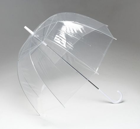 DOME SEE THRU WEDDING UMBRELLA CLEAR WITH WHITE HANDLE & TIP & DEEPEST DOME FOR PROTECTION Dome Umbrella, Wedding Umbrella, See Threw, Clear Umbrella, Umbrella Wedding, 2023 Christmas, Amazon Uk, Maternity Shoot, Pregnancy Shoot