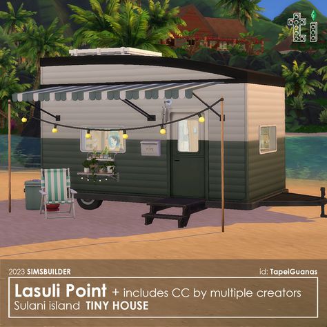 Mobile home, tiny residential area of Lasuli Point. Plot size: 30x20. Includes CC. Download link in biо. 🍒My ID in the game: TapeiGuanas #thesims4 #ts4 #ts4cc #ts4mm #ts4lots #ts4interiors #ts4build #sims4 #sims4interior #sims4build #sims4lot Instagram Mobile, Sims 4 Build, Ts4 Cc, The Sims4, Mobile Home, Sims 4, The Game, Camping, Instagram