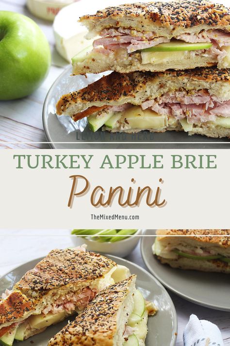 Sandwich Picnic, Brie Panini, Turkey Apple, Apple Brie, Yummy Sandwiches, Pressed Sandwich, Turkey Leftovers, Grilled Turkey, Sliced Turkey