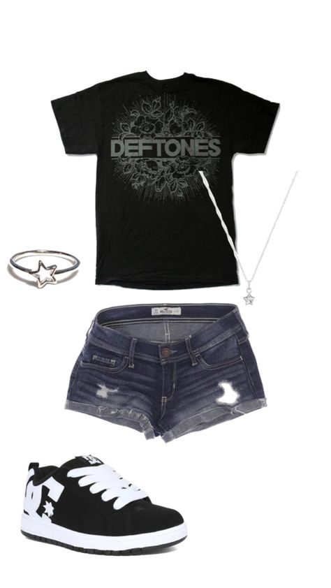 Deftones Tee, Trashy Outfits, Tara Yummy, Outfit Inspo Casual, Swaggy Outfits, Cute Everyday Outfits, Really Cute Outfits, Preppy Outfits, Dream Clothes