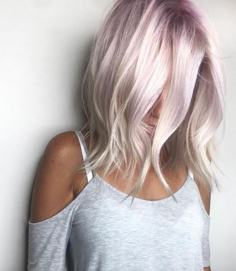 The Art of the Shadow Root | Anushka Spa & Salon Rose Blonde Hair Color, Rose Blonde Hair, Blond Rose, Rose Blonde, Medium Length Wavy Hair, Short Hair Model, Pink Blonde, Pink Blonde Hair, Pastel Pink Hair