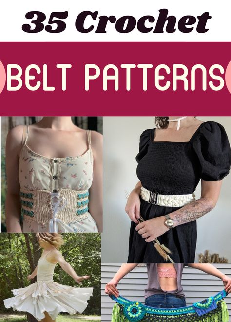 Fashionable Crochet Belts: Add Handmade Flair to Your Outfit Crochet Belts, Functional Patterns, Belt Patterns, Crochet Belt, Crochet Patterns Free Beginner, Easy Crochet Patterns Free, Medium Weight Yarn, Handmade Belts, Sport Weight Yarn