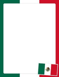 Free School Borders, Printable Page Borders, Mexican Clipart, Italia Aesthetic, School Agenda, School Border, Mexican Flag, Mexican Flags, Mexico Flag