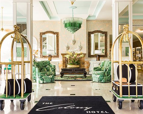 6 Must-Visit Historic Hotel Lobbies - The Scout Guide Historic Hotel Lobby, The Colony Hotel Palm Beach, Anthro Bedroom, Colony Palm Beach, Lake Fashion, Palm Beach Hotel, Colony Hotel, The Colony Hotel, Palm Beach Regency