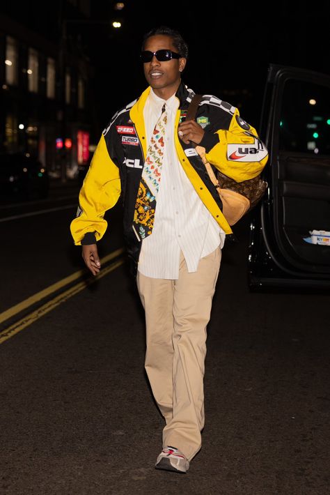 Asap Rocky Street Style, Asap Rocky Outfits, Asap Rocky Fashion, Street Style Outfits Casual, Streetwear Ideas, Creative Fashion Photography, Celebrity Style Icons, Men Street Fashion, Asap Rocky