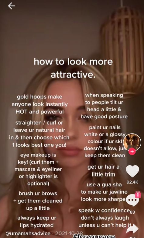 Makeup To Make You Look Hotter, How To Look High Maintenance, How To Make Your Face More Attractive, Makeup To Make You Look Prettier, How To Look Prettier Without Makeup, How To Be Really Pretty, How To Have Beautiful Eyes, How To Look Completely Different, How To Get Noticed