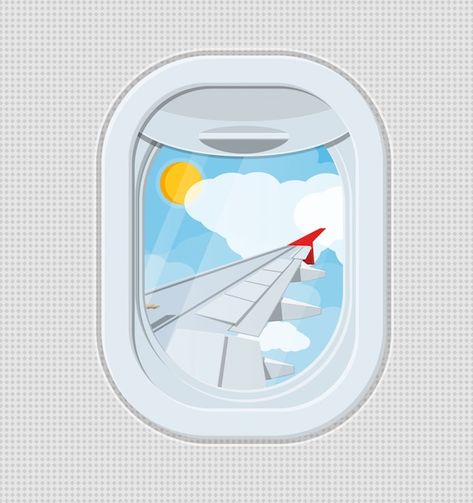 Window from inside the airplane. | Premium Vector #Freepik #vector #airplane-window #plane-window #flight-window #aviation-background Inside Of Plane, Inside The Airplane, Auction Paddles, Plane Vector, Cookie Vector, Christmas Lights Background, Airplane Vector, Light Bulb Vector, Fire Vector