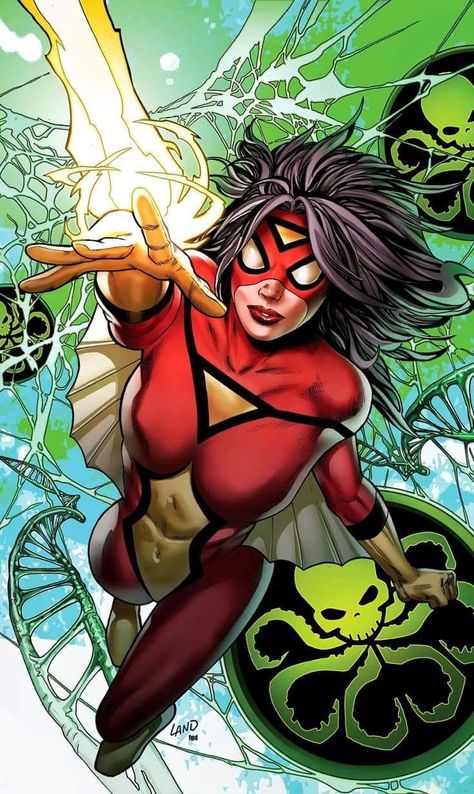 Jessica Drew, Marvel Heroines, Woman Costume, Marvel Tattoos, Comic Book Art, Famous Comics, Online Comics, New Avengers, Ultimate Spiderman