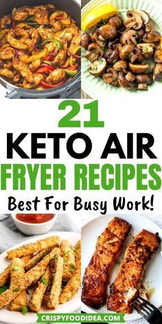 21 Healthy Keto Air Fryer Recipes You Need To Try! Air Fryer Recipes Keto, Keto Air Fryer Recipes, Air Fryer Keto, Keto Air Fryer, Lazy Keto, Keto Diet Food List, Air Fryer Dinner, Keto Dinners, Air Fryer Dinner Recipes