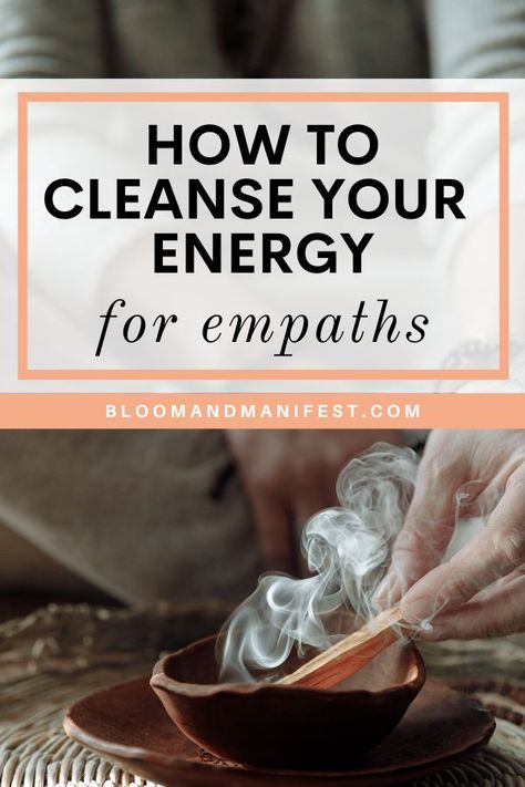 palo santo smoke in a bowl and text reads how to cleanse your energy for empaths Negative Energy Quotes, Energy Clearing Spray, Clear Bad Energy, Spiritual Hygiene, Cleanse Your Energy, Negative Energy Cleanse, Release Negative Energy, Energy Candles, Negative Vibes