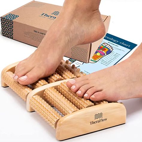 Reflexology Chart, Acupressure Massage, Foot Pain Relief, Foot Reflexology, Relaxation Gifts, Tool Gifts, Deep Tissue Massage, Foot Health, Massage Roller