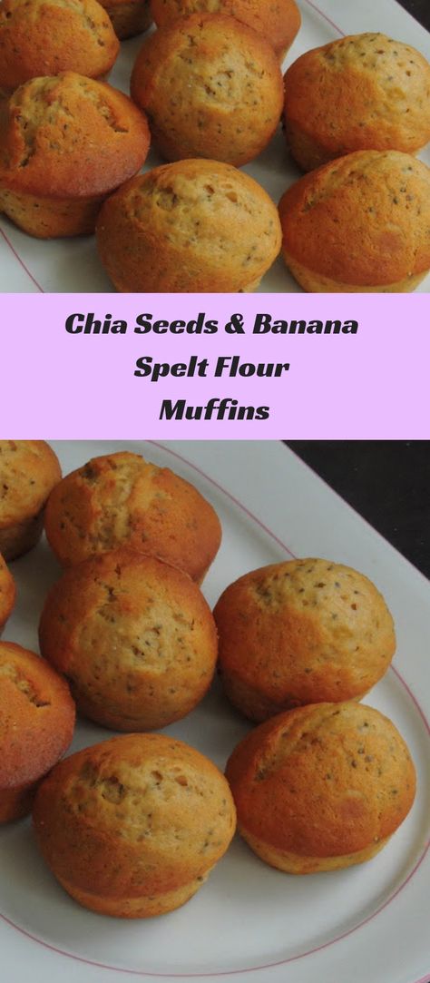 Spelt Flour Banana Muffins, Spelt Muffins Recipes, Spelt Banana Muffins, Spelt Flour Muffin Recipes, Recipes With Spelt Flour, Spelt Flour Cake Recipes, Spelt Flour Muffins, Healthier Bread, Spelt Muffins