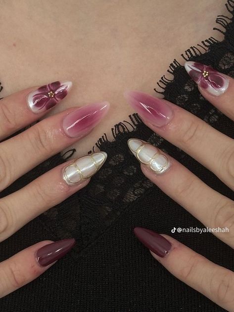 College Nails, Trendy Short Nails, Yellow Nail Designs, Harry Potter Nail Art, Nails Funky, Nail Shapes Squoval, Plum Nails, Ootd Instagram, Squoval Nails