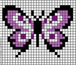 Butterfly Cross Stitch Pattern, Native American Beadwork Patterns, Pearl Beads Pattern, Graph Paper Drawings, Plastic Canvas Ornaments, Butterfly Cross Stitch, Pixel Art Grid, Kitty Drawing, Pixel Design