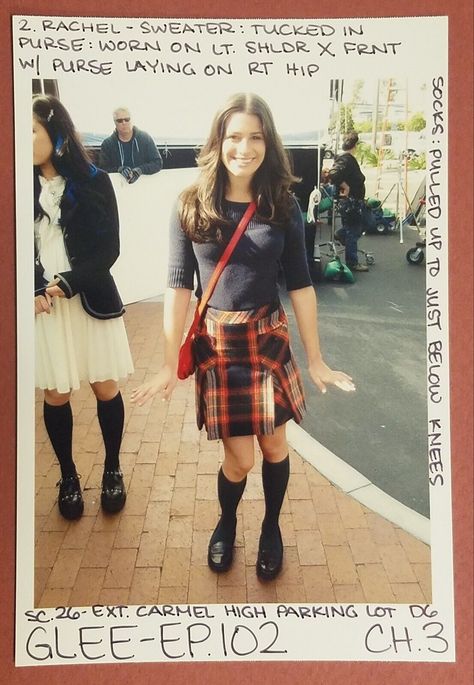 Rachel Berry Outfits, Rachel Berry Style, Glee Bts, Lea Michele Glee, Glee Fashion, Middle School Outfits, Rachel Berry, Glee Cast, Rehearsal Dress