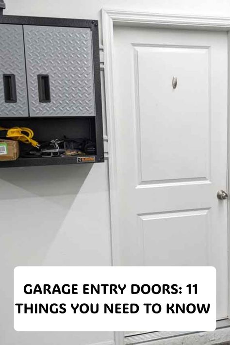 Gain easy and convenient access to your garage from inside the house with a garage entry door. Say goodbye to facing harsh weather conditions outside just to enter your garage. Simplify your daily routine effortlessly. Side Door Garage Entrance, Door From Kitchen To Garage, Front Door Next To Garage Entry Ways, Kitchen To Garage Door Ideas, Garage Door Into House, Garage Service Door Ideas, Garage To Mudroom Door, Indoor Garage Door Ideas, Kitchen Door To Garage