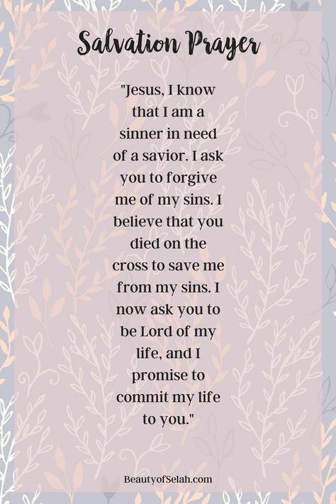 Salvation Prayer #salvation #thegospel #gospel #salvationprayer #prayer Prayers For Sinners, Prayer Of Salvation, Prayer For Salvation, Salvation Prayer For Kids, Prayer For Salvation For Loved Ones, The Sinners Prayer, Bible Verse About Salvation, Sinners Prayer For Salvation, What Is Salvation