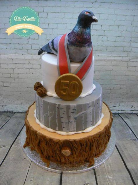 Pigeon Cake, Tire Cake, Cake Designs For Kids, Sugar Paste Flowers, White Pigeon, Cake Central, Sugar Paste, Hand Paint, Home Recipes