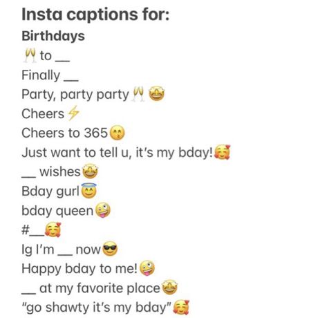 Cheer Instagram Captions, Cheer Captions, Its My Bday, Insta Caption, Cheer Party, Insta Captions, Birthday Captions, Instagram Inspo, Instagram Captions