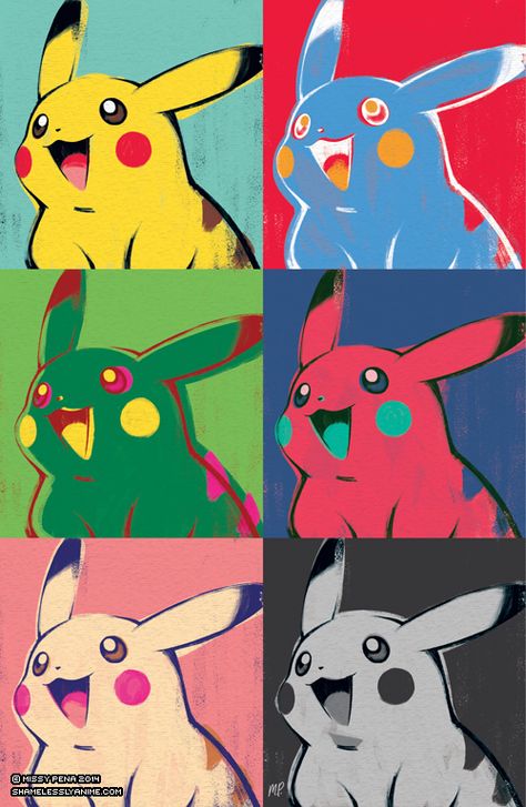 Pikachu Pokemon Painting, Warhol Art, Istoria Artei, Screen Printing Art, Pop Art Movement, Art Parody, Classic Paintings, Middle School Art, Pokemon Art