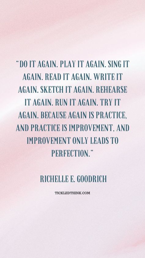 Inspiring practice quotes that’ll motivate you to improve your skills and keep practicing to achieve growth, development and success! Quotes On Practice, Keep Practicing Quotes, Life Skills Quotes, Achievement Quotes Motivation, Practice Quotes Motivation, Quotes About Practice, Practice Motivation, Practice Quotes, Skills Quote