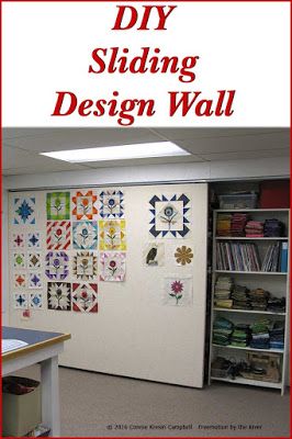 Quilt Room Organization, Quilt Design Wall, Quilt Sewing Room, Quilt Room, Sewing Room Inspiration, Sewing Room Storage, Sewing Spaces, Quilt Studio, Sewing Room Design