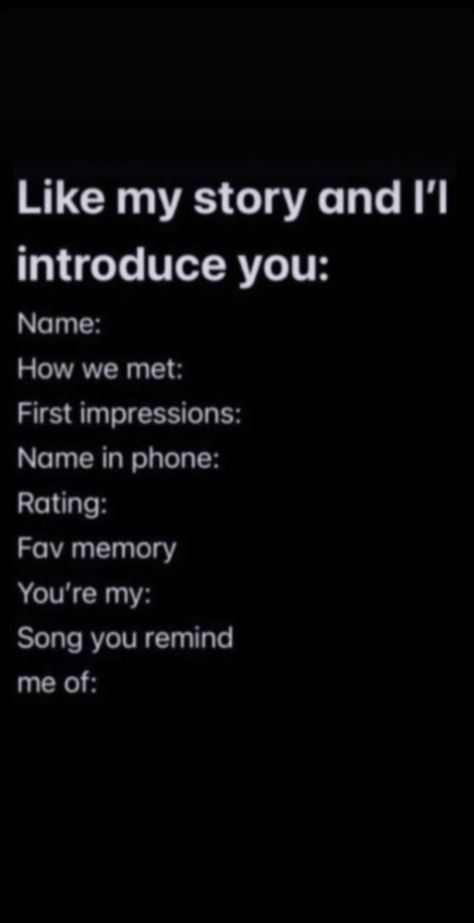 Questions To Ask Your Instagram Story, Send Your Name Instagram Story, If You Like My Story Instagram, Questions For Ig Story, Let Me Rate You Post Instagram, Heart My Story And I'll Introduce You Instagram, Lemme Introduce You Instagram, Things To Post On Your Spam, Spam Questions Instagram Expose