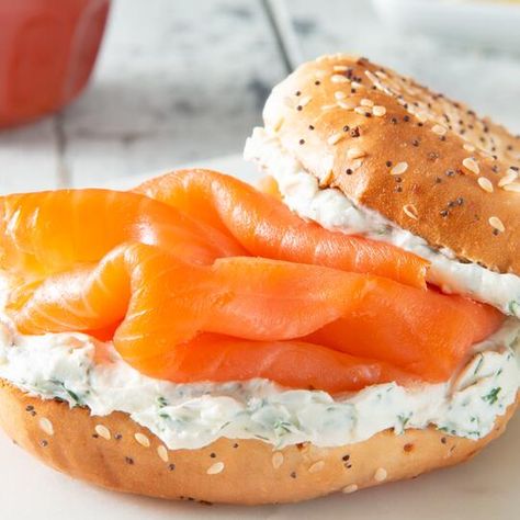 Lox And Cream Cheese, Dill Cream Cheese, Lox Recipe, Weekend Snacks, Lox And Bagels, Perfect Grilled Cheese, Salmon Cream Cheese, Bagel Cream Cheese, Avocado Breakfast