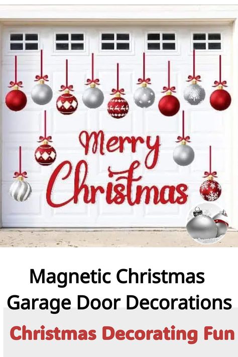 Magnetic Christmas garage door decorations are festive, easy-to-apply magnets that transform your garage into a cheerful holiday display, adding seasonal charm without damage. Garage Door Christmas Decoration Ideas, Garage Door Christmas Decor, Christmas Decor Ideas Outdoor Garage, Christmas Garage Door Ideas, Christmas Garage Door Decorations, Garage Door Christmas, Garage Door Christmas Decorations, Garage Door Decorations, Kersfees Idees