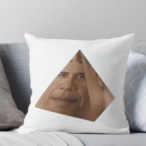 Super soft and durable 100% spun polyester Throw pillow with double-sided print. Cover and filled options. The obama prism Obama Prism, Bubble Products, Red Bubble, A Pillow, Designer Throw Pillows, Pillow Sale, Pyramid, Top Artists, Double Sided