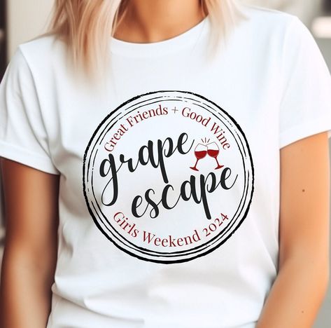 Weekend Road Trip, Road Trip Travel, Travel Tshirt, Girls Trip Shirts, Ladies Clothing, Wine Time, Girls Weekend, Travel Shirts, Custom Tees