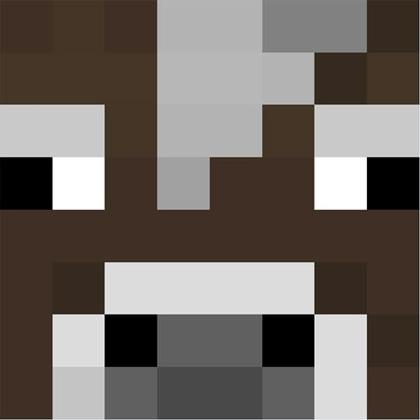 Cow face Minecraft Pig Face, Minecraft Cow, Minecraft Heads, Minecraft Painting, Minecraft Quilt, Painting Minecraft, Minecraft Face, Minecraft Beads, Minecraft Diy