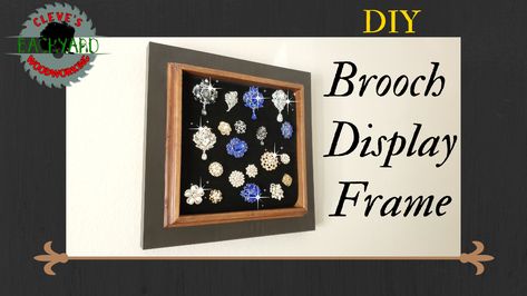 Used salvaged wood to create this display frame board to pin brooches. Check out the video on youtube hope it helps to give you ideas to make your very own. Brooch Display, Diy Brooch, Brooch Diy, Salvaged Wood, Diy Youtube, Display Board, Frame Display, Pin Board, Vintage Brooches