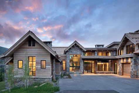 Rustic Mountain Homes Interior, Glass House Interior, Wood And Glass House, Locati Architects, Brasada Ranch, Colorado Mountain Homes, Rustic Mountain Homes, Mountain Home Interiors, Inspirational Homes