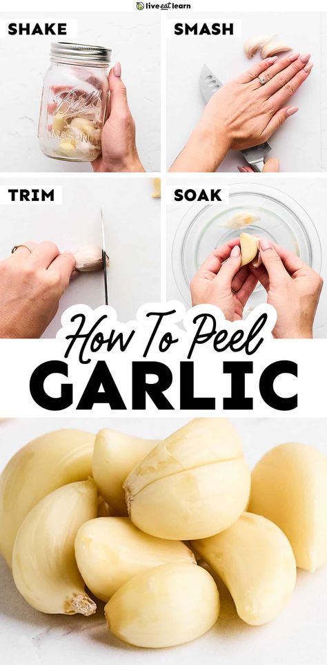 Have you ever wondered how to peel garlic most efficiently? Lucky for you, I tested the four most common methods to determine which one is best! Whether you’re preparing a meal for one or cooking for a crowd, these peeling techniques will simplify your kitchen prep and save you time. How To Store Peeled Garlic, How To Peel Garlic, Vegan Blt Sandwich, Meal For One, Fresh Tomato Soup, Vegetarian Recipes Dinner Healthy, Vegetarian Casserole, Plant Based Dinner, Meatless Main Dishes