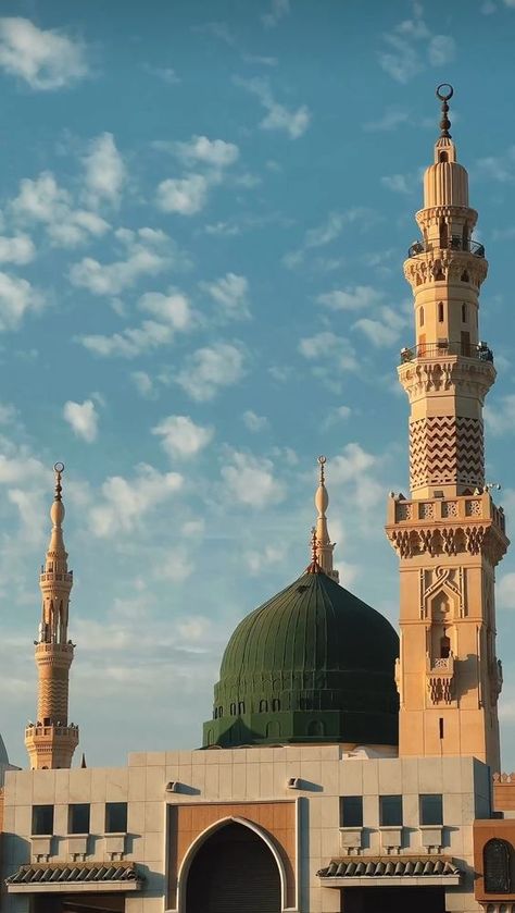 Madina Sharif Beautiful Pic, Medina Wallpaper, Mecca Images, Mekka Islam, Madina Sharif, Al Madinah, Mecca Kaaba, Medina Mosque, Mosque Art