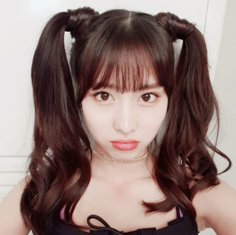 momo - twice Twice Momo, Momo Twice, Hirai Momo, Icon Pfp, We Heart It, Hair, Pink