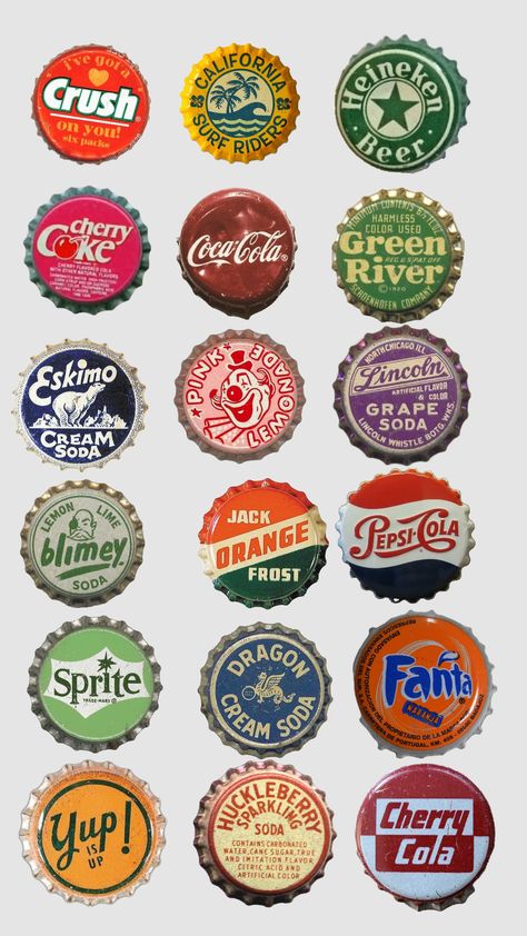 Bottle caps Laptop Case Stickers, Scrapbook Printing, Grape Soda, Homescreen Iphone, Handmade Pins, Apple Watch Wallpaper, Cherry Flavor, Scrapbook Printables, Graphic Design Fun