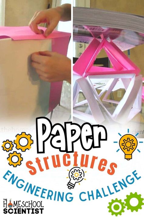 Folding Dollhouse, Stem Paper Challenge, Engineering Challenges High School, Engineering Challenges Middle School, Structure Engineering, Engineering Crafts, Engineering Classroom, Build A Bridge Stem Challenge, Engineering Challenges For Kids