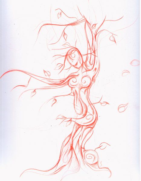 Dryad tattoo sketch Dryad Drawing, Dryad Tattoo, Green Face Paint, Tree Drawings, Tree People, New Tattoo Designs, Sketching Ideas, Cute Tiny Tattoos, Celtic Tattoos