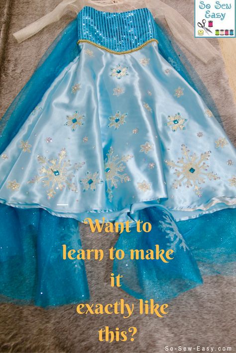 Frozen Dress Pattern, Princess Dress Diy, Princess Dress Pattern, Patterns Skirt, Princess Dress Patterns, Girls Dress Pattern Free, Toddler Dress Up, Toddler Princess Dress, Toddler Dress Patterns