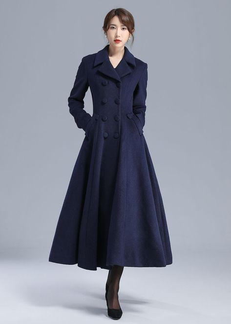 American Closet, Modestly Dressed, Ingrid Alexandra, Fit And Flare Coat, Winter Coat Dress, Womens Dress Coats, Hooded Wool Coat, Princess Coat, Woolen Dresses