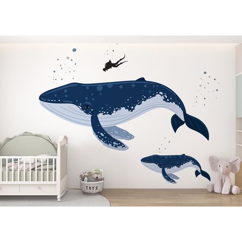 Ride A Whale To The Space Wall Decal, Nursery Wall Decals, Removable Wall Decal, Removabla Peel And Stick Decals, Stickers, Baby Room Murals DO NOT APPLY ON TEXTURED OR SLIGHTLY TEXTURED WALLS  ATTENTİON * Eco-friendly and waterproof. *We strongly recommend applying the decals 3 weeks after painting. Peel and stick wall decal material may not stick to textured, newly painted, painted with acrylic paint wall. * Suitable for smooth surface walls. Not suitable for dusty, rough, rough, textured Wall Whale Baby Room, Whale Wall Decals, Room Murals, Baby Wall Decals, Space Wall Decals, Wall Decals Nursery, Whale Painting, Wall Stickers Animals, Kids Room Lighting