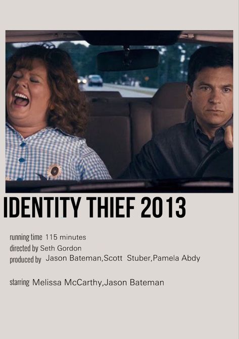 Identity Thief Movie, Identity Theft Poster, Identity Theft Movie, Melissa Mccarthy Movies, Future Wall, Movie Suggestions, Cooking Movies, Identity Thief, Movies To Watch Teenagers