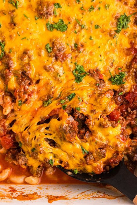 Johnny Marzetti Recipe | Tastes of Lizzy T Johnnie Marzetti Recipe, Johnny Marzetti Recipe Casseroles, Marzetti Recipes, Johnny Marzetti Recipe, Johnny Marzetti Casserole, Marzetti Casserole, Food Recipes Savory, Macaroni Beef, Johnny Marzetti