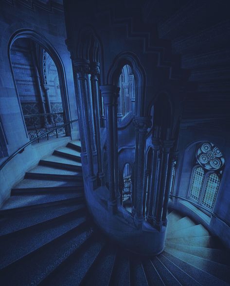 Blue Mansion Aesthetic, Dark Blue Victorian Aesthetic, Dark Blue Fantasy Aesthetic, Glass Castle Aesthetic, Blue Steampunk Aesthetic, Blue Castle Aesthetic, Dark Blue Royal Aesthetic, Blue Gothic Aesthetic, Blue Victorian Aesthetic