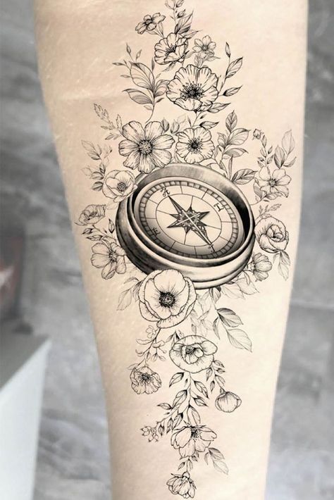 #tattoo
#tattooideas
#tattooart
#tattoodesign
#colortattoo
#backtattoo
#watercolourtattoo
#floraltattoos
#floraltattoo
#floral
#floraldesign
#sleevetattoo
#liontatto
#peonytattoo
#floral
#floraltattoo
#compasstattoo Floral Compass Tattoo, A Compass Tattoo, Rare Tattoos, Iris Tattoo, Self Love Tattoo, Peonies Tattoo, Unique Tattoo Designs, A Compass, Happy Clients